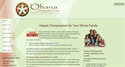 Desktop Screenshot of ohanachiropracticcenter.com